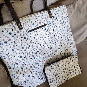 Thirty-One Around Town Tote and All About the Benjamins Wallet in Terrazzo